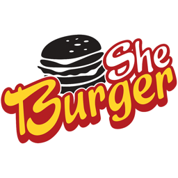 She Burger Guilford logo.